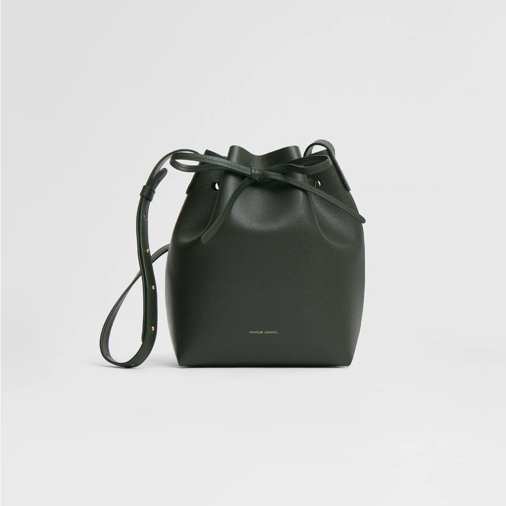 Mansur Gabriel Moss Mini Bucket Bag